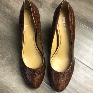 Nine West Leather Heels | 8 1/2 | NEVER worn